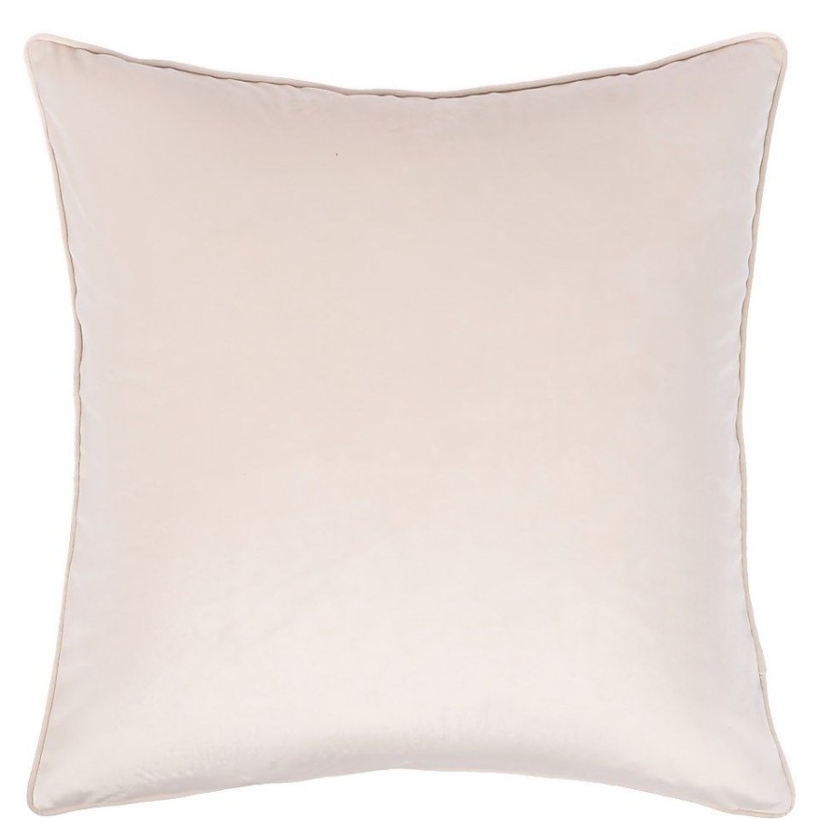 Homebase Cushions | Plain Velvet Cushion - Natural - 43X43Cm