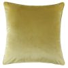 Homebase Cushions | Large Plain Velvet Cushion - Ochre - 58X58Cm