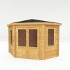 Homebase Garden Buildings | Mercia 3M X 3M Corner Log Cabin 28Mm