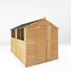 Homebase Garden Sheds | Mercia 10 X 6Ft Overlap Double Door Apex Shed