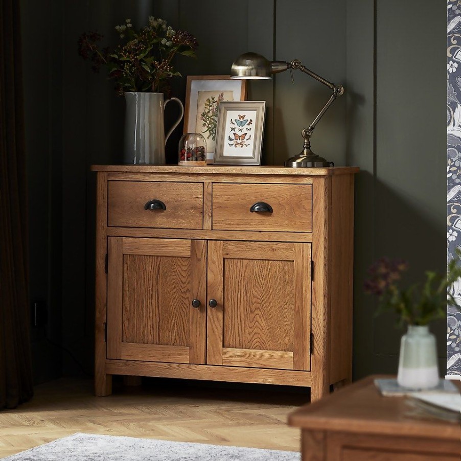 Homebase Living Room Furniture | Norbury Small Sideboard - Oak