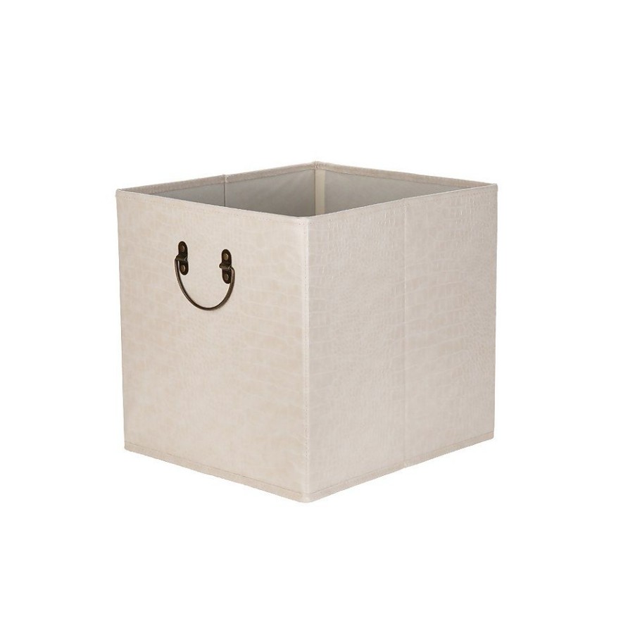 Homebase Cube Storage | Clever Cube Mock Croc Insert - White