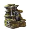 Homebase Water Features | Stylish Fountain Como Springs Water Feature With Leds