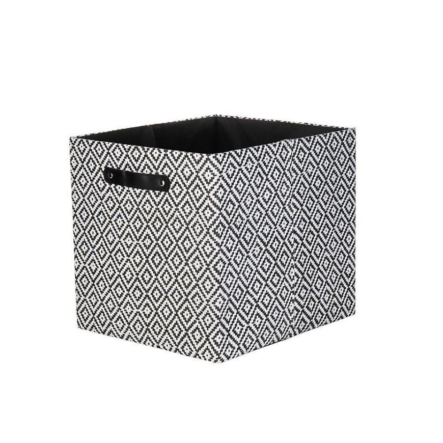 Homebase Cube Storage | Clever Cube Patterned Fabric Insert - Black Jacquard