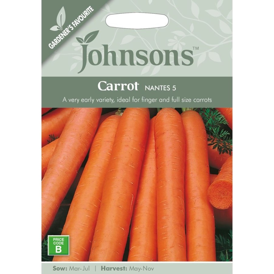 Homebase Seeds | Carrot Nantes 5 Seeds