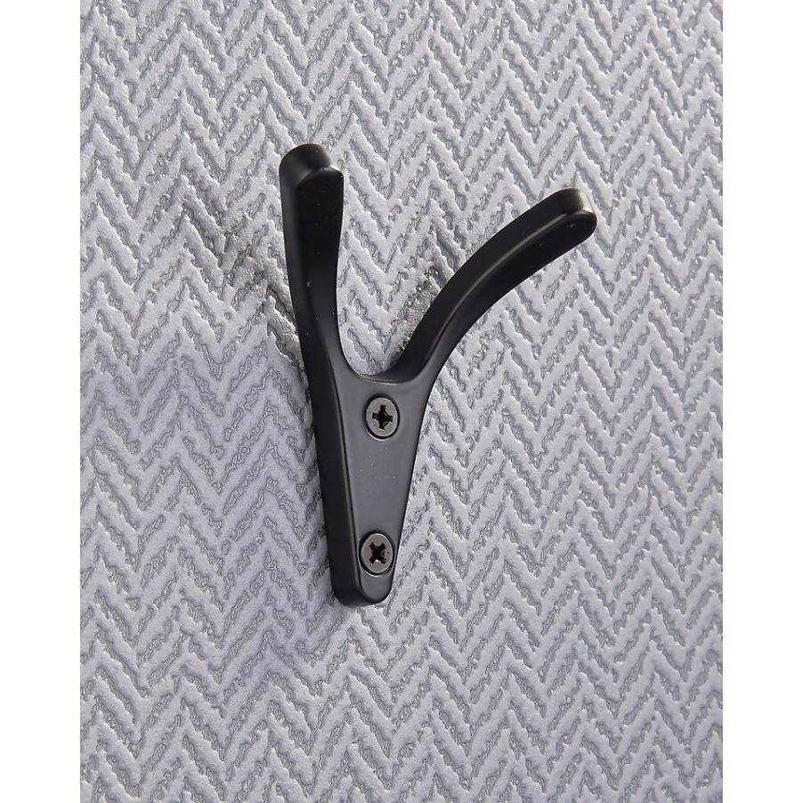 Homebase Hallway Furniture | Two Prong Ant Hook - Matt Black