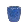 Homebase Plant Pots | Chiswick Textured Pot Blue - 38Cm