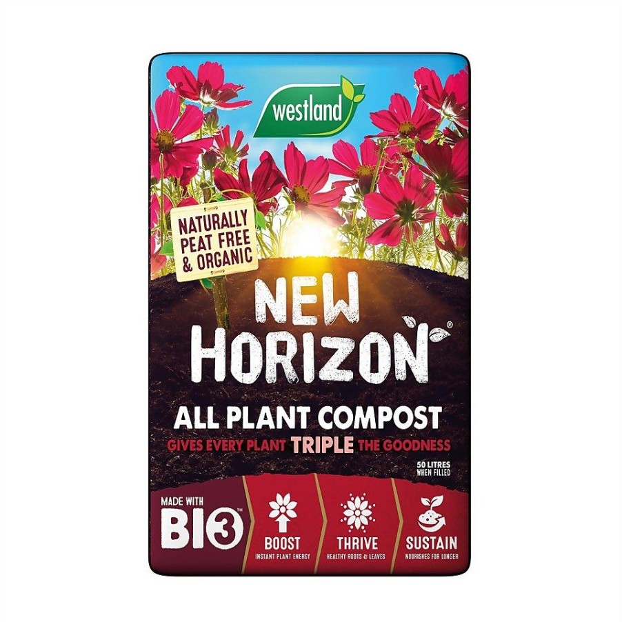 Homebase Compost | New Horizon Peat Free All Plant Compost - 50L