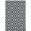 Homebase Outdoor Rugs | Diamond Indoor/Outdoor Rug Black & White - 160X230Cm