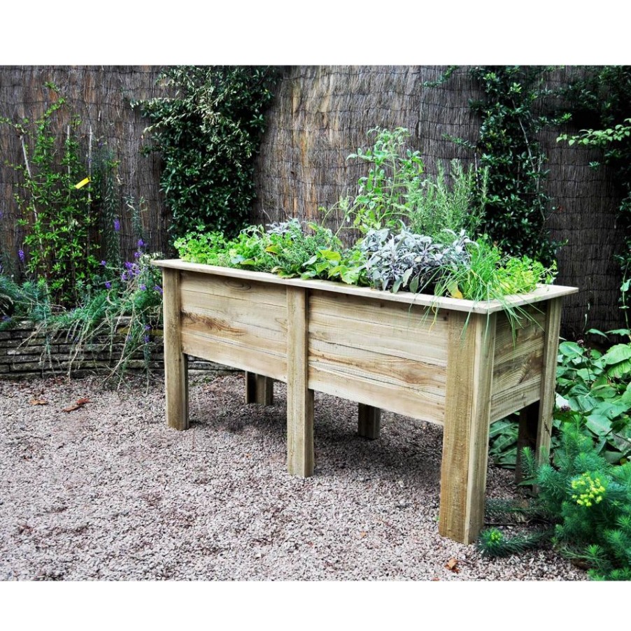 Homebase Garden Planters | Forest Garden Wooden Deep Root Planter - 1.8M