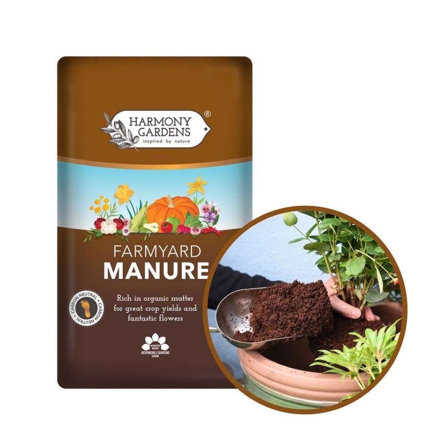 Homebase Compost | Harmony Gardens Farmyard Manure - 50L