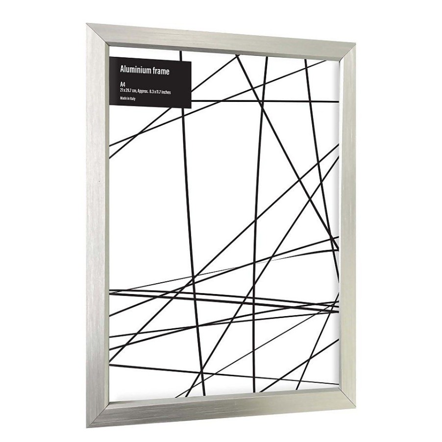 Homebase Photo Frames | Aluminium Photo Frame - A4 - Silver