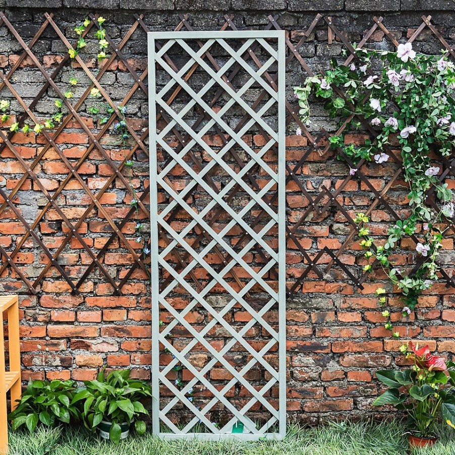 Homebase Trellis | 1.8M X 60Cm Wooden Trellis Panel - Green