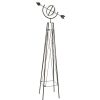 Homebase Garden Ornaments | Panacea Armillary Steel Obelisk - Black