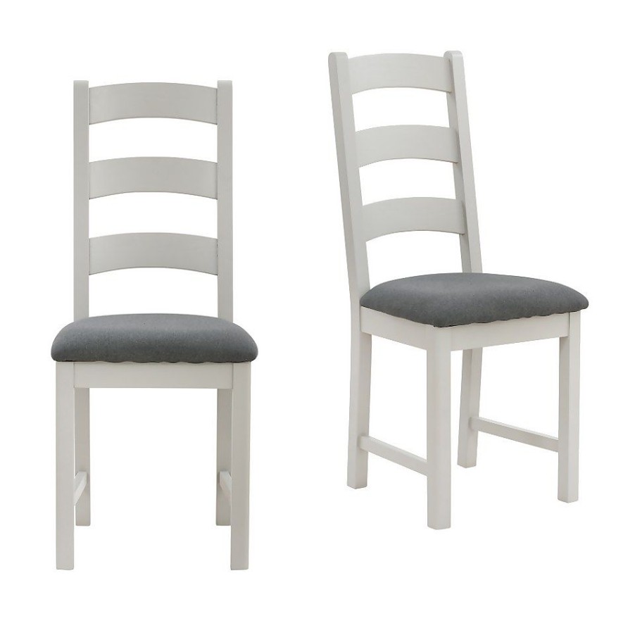 Homebase Dining Room Furniture | Norbury Dining Chair - Set Of 2 - Grey