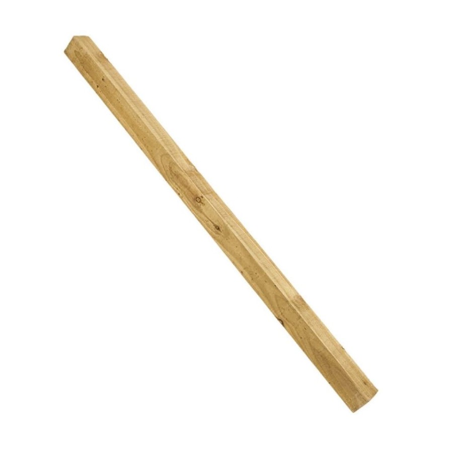 Homebase Garden Fencing | Forest Garden Larchlap Sawn Post 2.4M (2400 X 75 X 75Mm) - Pack Of 6