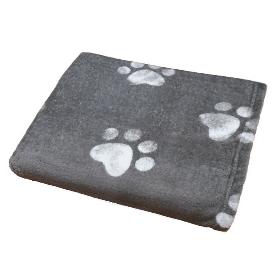 Homebase Bedspreads And Throws | Printed Super Soft Throw- Paw Design - 125X150Cm