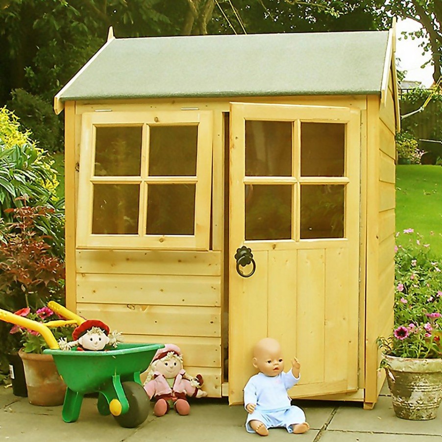 Homebase Garden Buildings | Shire 4 X 4Ft Bunny Kids Wooden Playhouse