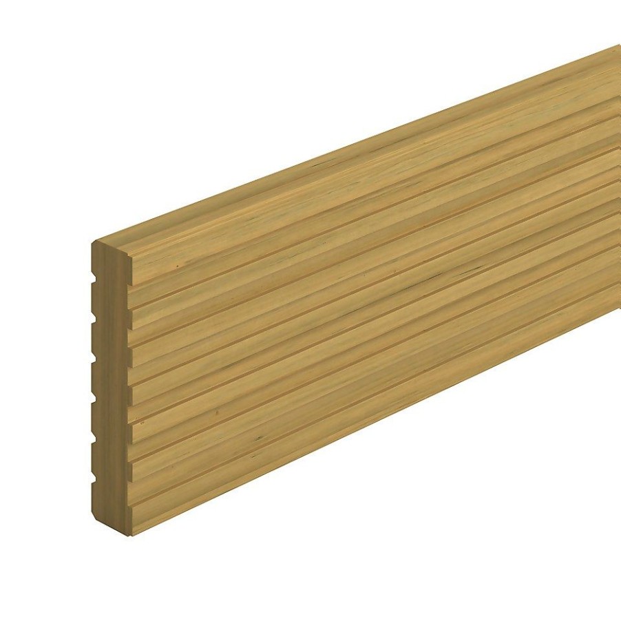 Homebase Garden Decking | Value Deck Board 1.8M (28 X 119 X 1800Mm)