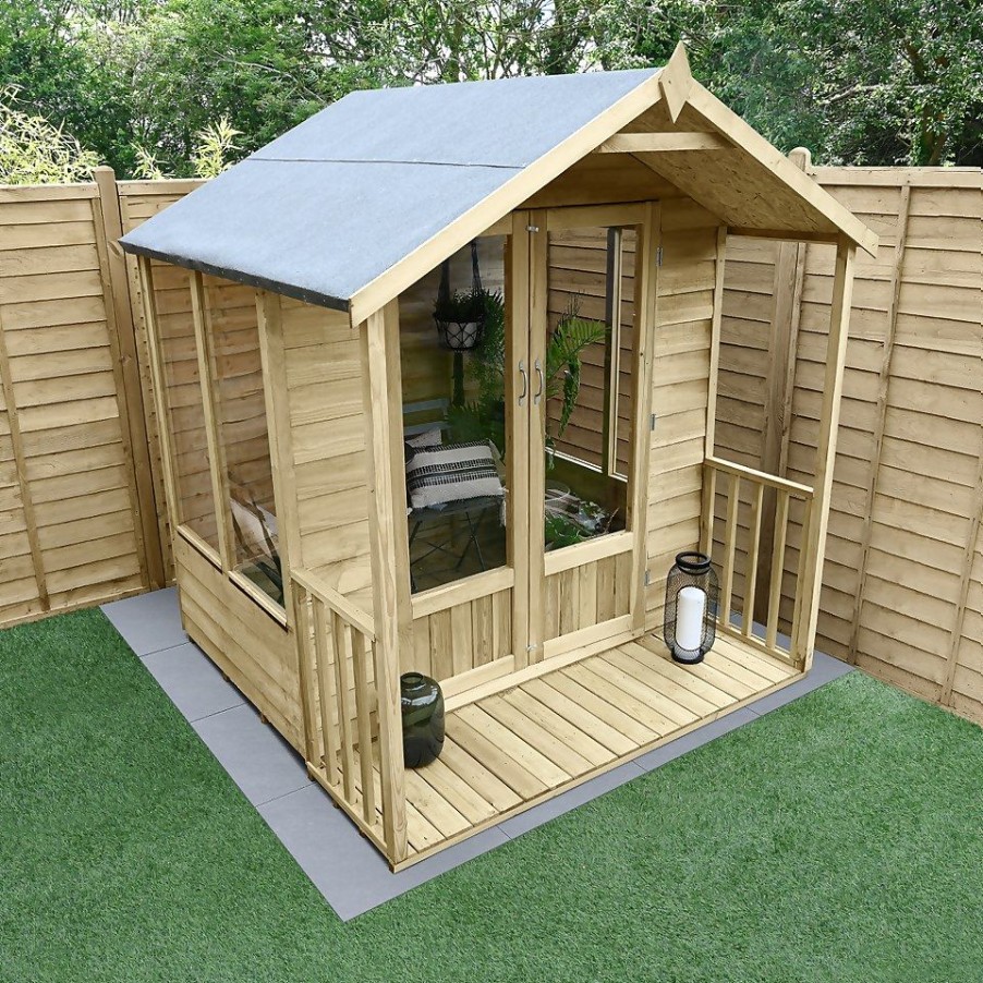 Homebase Garden Buildings | Oakley Overlapapex Summerhouse 6X6 (Installed)