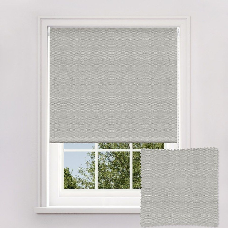 Homebase Storage & Home Deals | Textured Grey Blackout Roller Blind - 60Cm