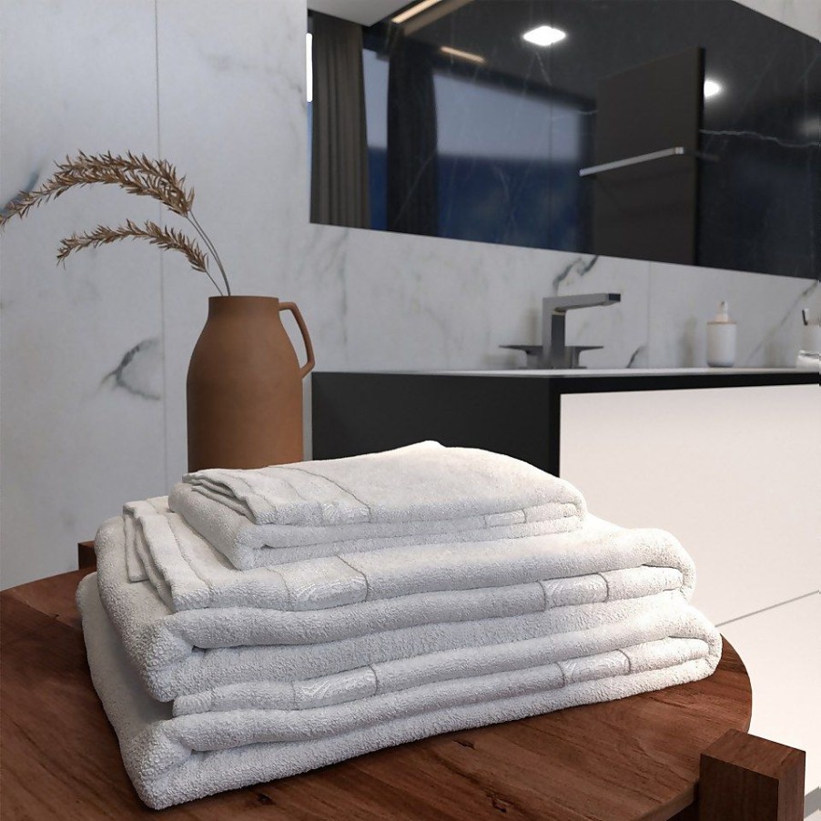 Homebase Bath Towels & Mats | Homebase Edit Hand Towel - White - 50X90Cm