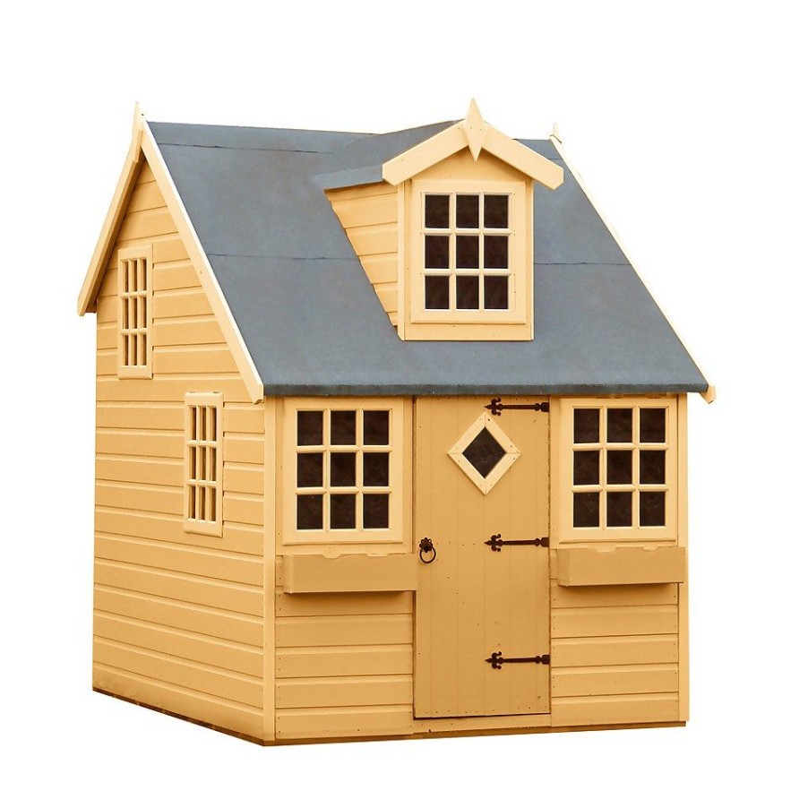 Homebase Garden Buildings | Shire 5 X 7Ft Cottage Kids Wooden Playhouse - Including Installation