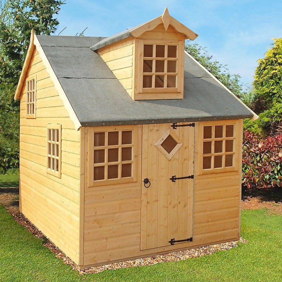 Homebase Garden Buildings | Shire 5 X 7Ft Cottage Kids Wooden Playhouse - Including Installation