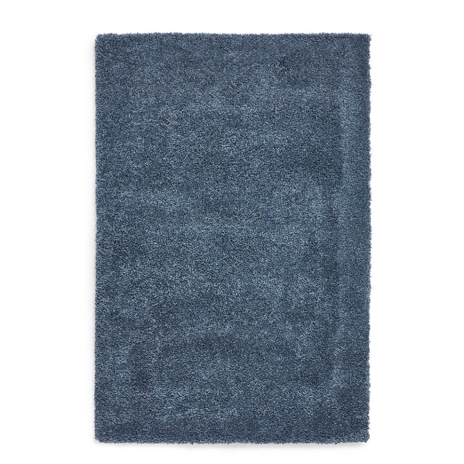 Homebase Storage & Home Deals | Ozzy Plain Shaggy Rug - Petrol Blue - 120X170Cm