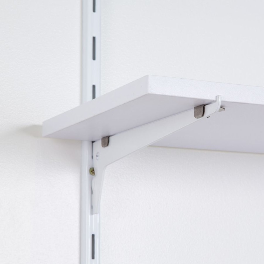 Homebase Shelving Brackets | Single Bracket - White - 150Mm