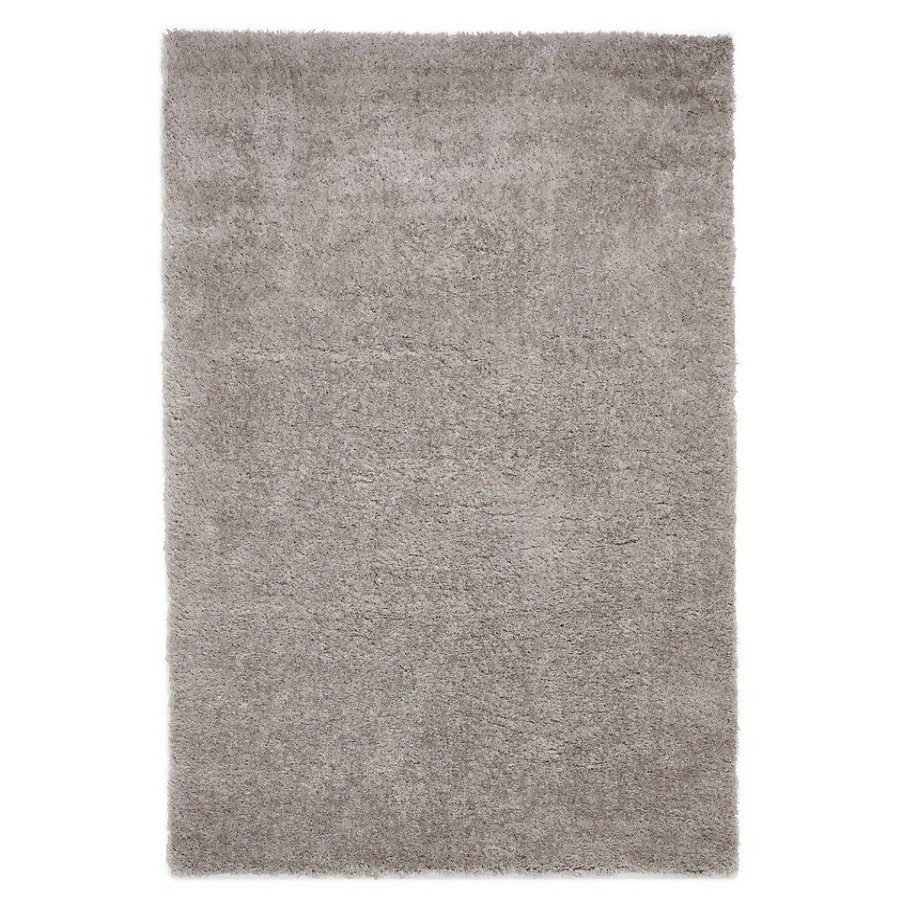 Homebase Rugs | Ivy Shaggy Rug - Silver - 120X170Cm