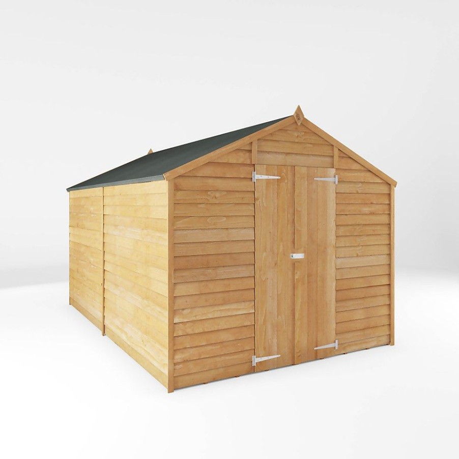 Homebase Garden Sheds | Mercia 12 X 8Ft Overlap Apex Windowless Shed - Installation Included