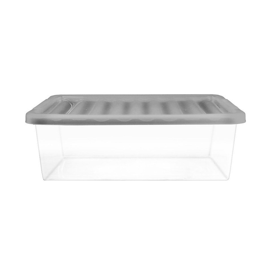 Homebase Storage Containers | 32L Storage Box With Clear Base And Lid