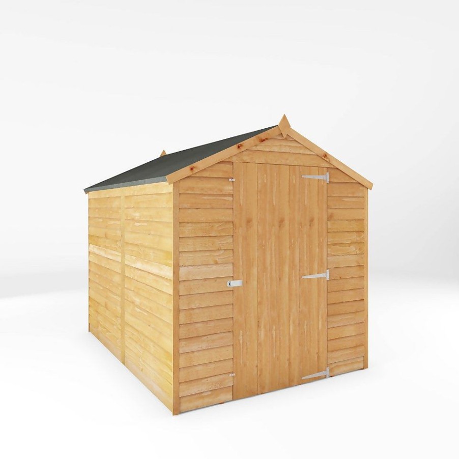 Homebase Garden Sheds | Mercia 8 X 6Ft Overlap Apex Windowless Shed