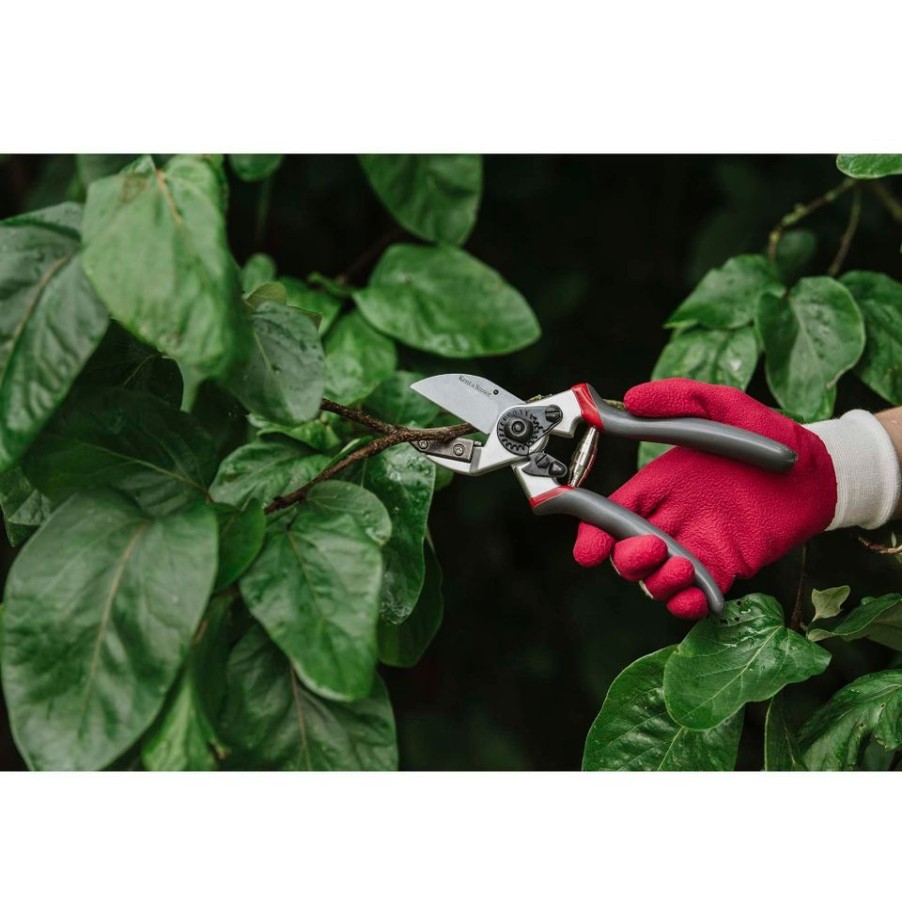 Homebase Garden Hand Tools | Kent & Stowe Natural Bamboo Gloves Rumba Red - Medium