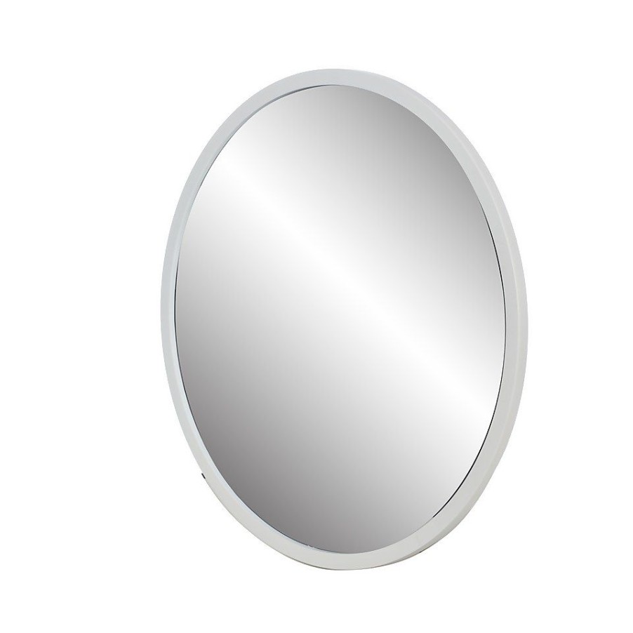 Homebase Mirrors | Round Mirror - White - 50Cm