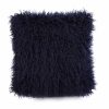 Homebase Cushions | Navy Faux Mongolian Fur Cushion