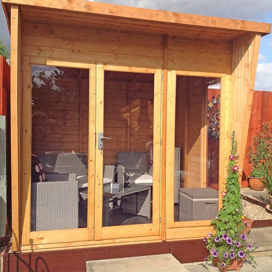 Homebase Garden Buildings | Shire 8 X 6Ft Highclere Double Door Summerhouse