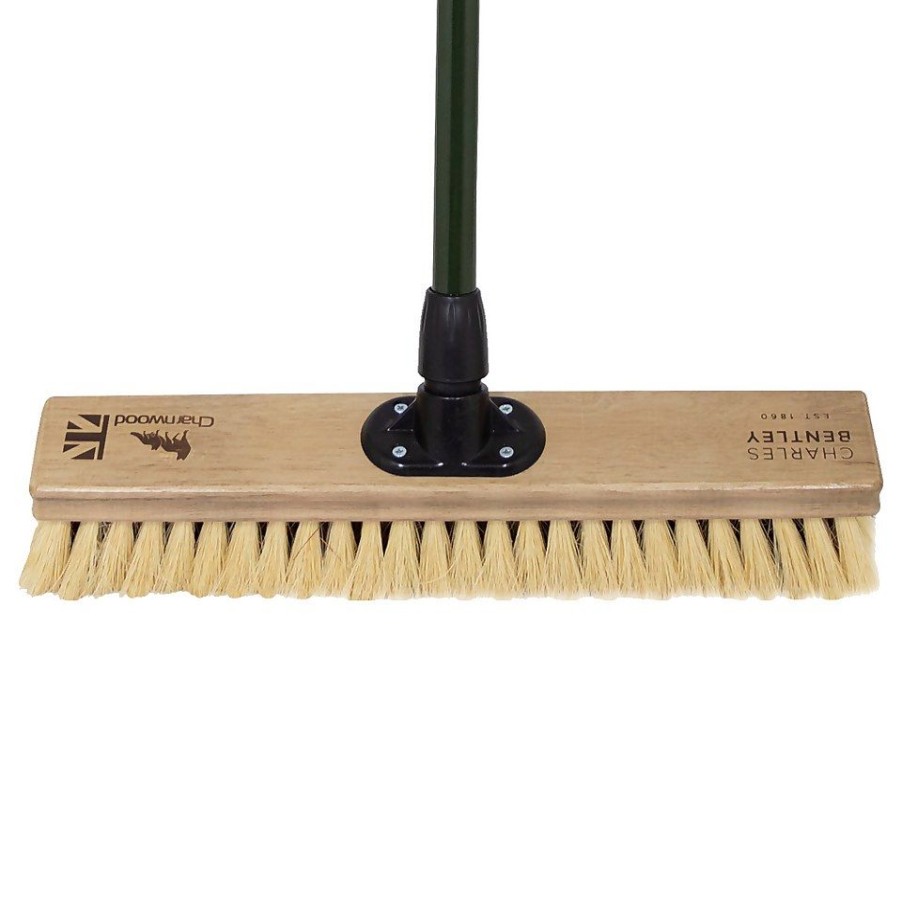 Homebase Garden Hand Tools | Charles Bentley Charnwood Dual Fill Wooden Broom - 450Mm