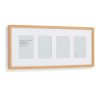 Homebase Photo Frames | Box Photo Frame Multi Aperture - 60X25Cm - Oak