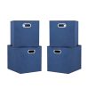 Homebase Cube Storage | Clever Cube Inserts - Set Of 4 - Steel Blue