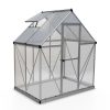 Homebase Greenhouses | Palram Canopia Hybrid 6 X 4Ft Silver Greenhouse