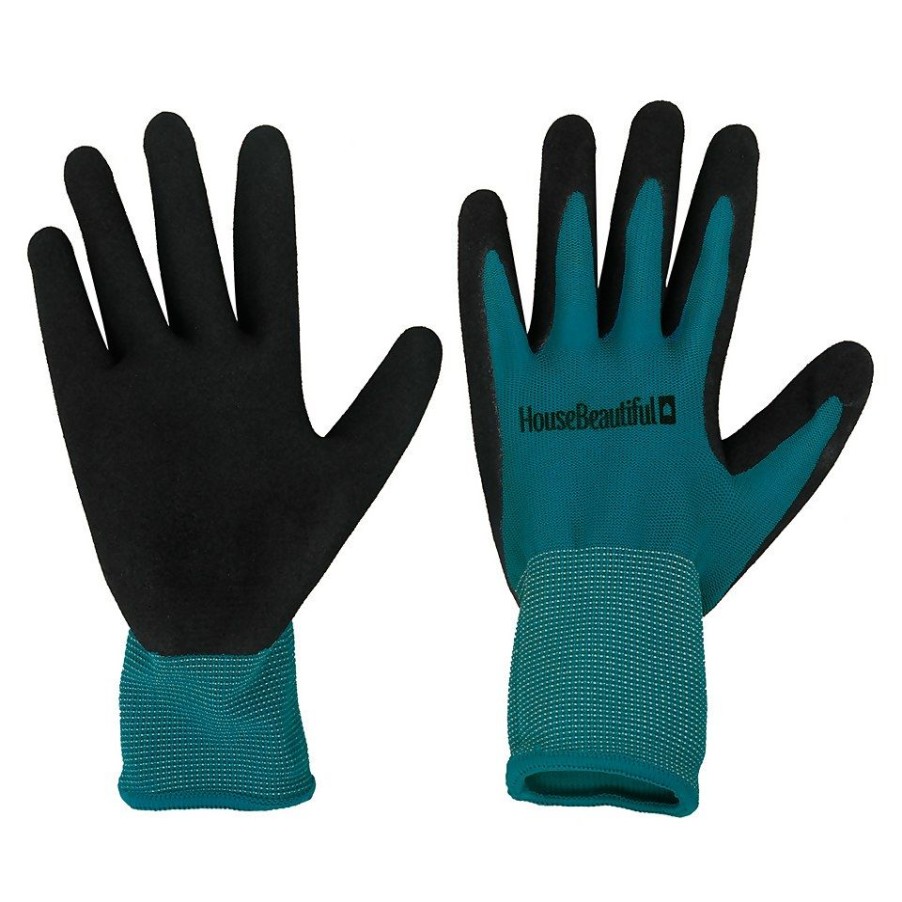 Homebase Garden Hand Tools | House Beautiful Garden Gloves - Teal