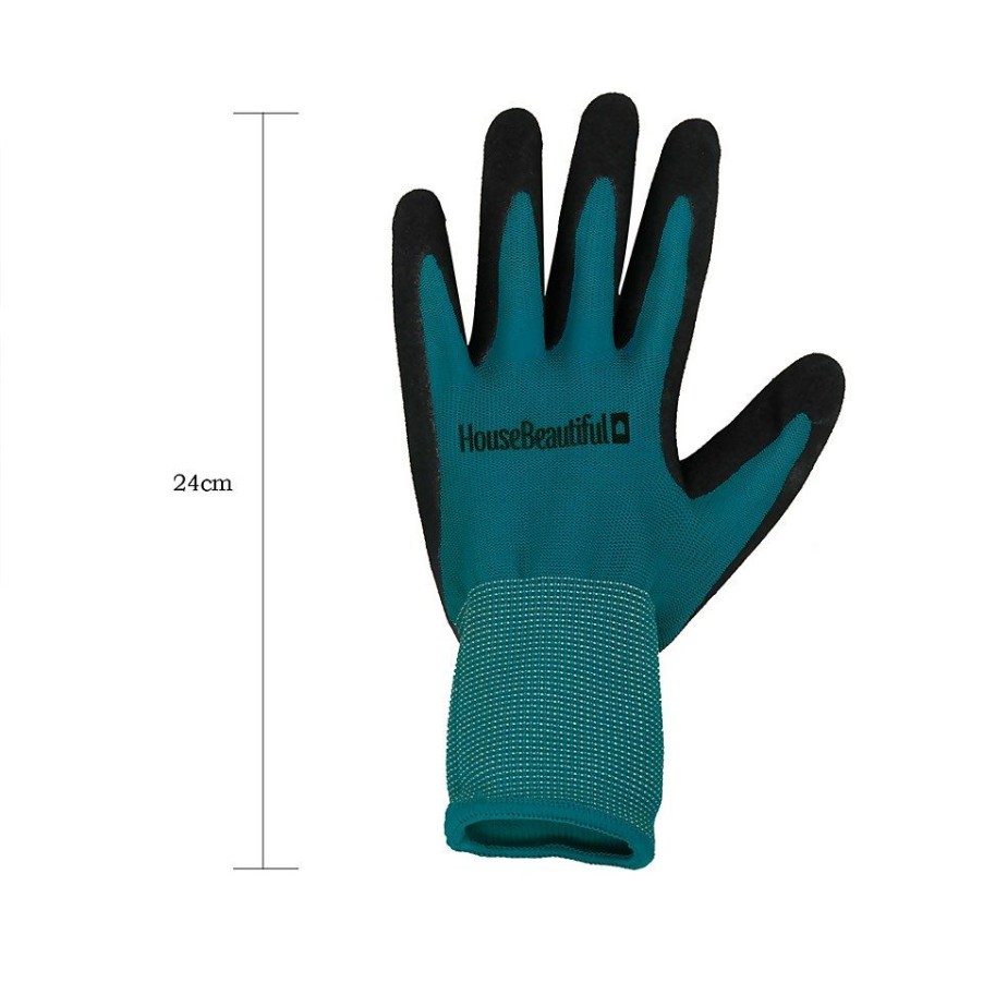 Homebase Garden Hand Tools | House Beautiful Garden Gloves - Teal