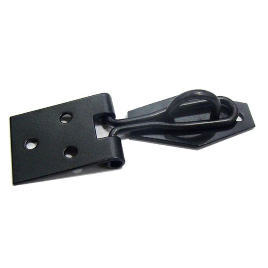 Homebase Garden Fencing | Wire Hasp & Staple - Black - 102Mm