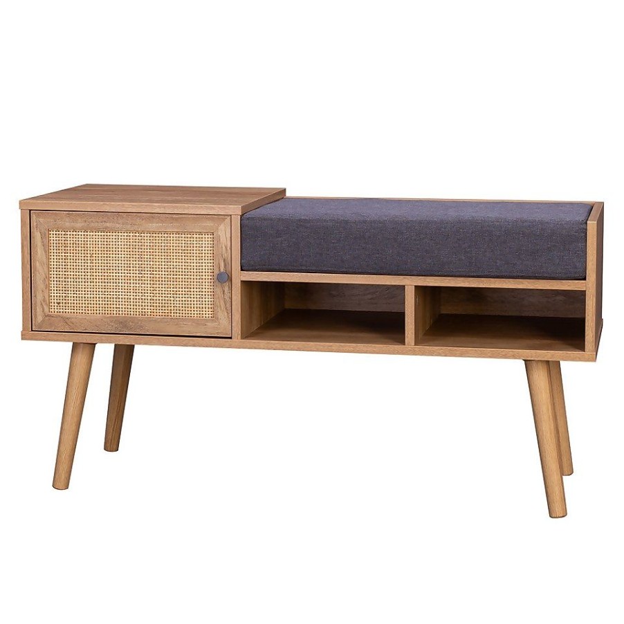 Homebase Hallway Furniture | Kubu Rattan Hallway Bench