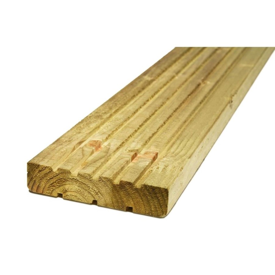 Homebase Garden Decking | Metsa Wood Deck Board 2.4M (25 X 120 X 2400Mm)