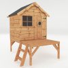 Homebase Garden Buildings | Mercia 4 X 7Ft Snug Wooden Playhouse With Tower