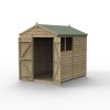 Homebase Garden Sheds | Forest Garden 4Life Apex Shed 6 X 8Ft - Double Door 2 Window (Home Delivery)