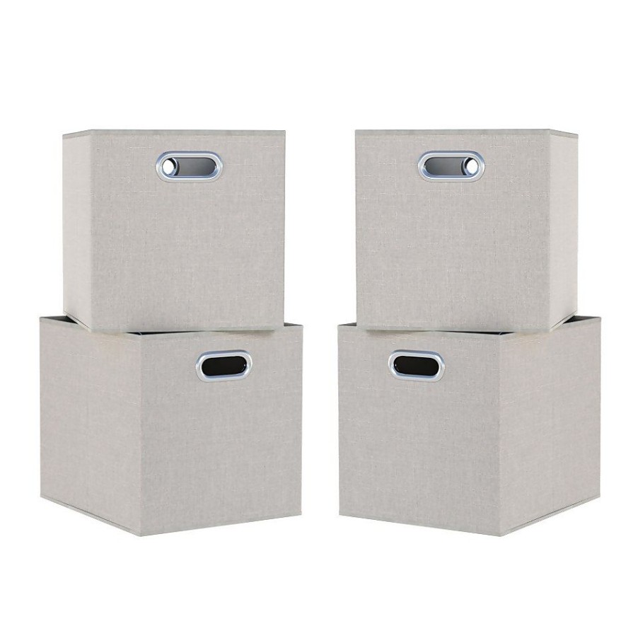 Homebase Cube Storage | Clever Cube Inserts - Set Of 4 - Taupe